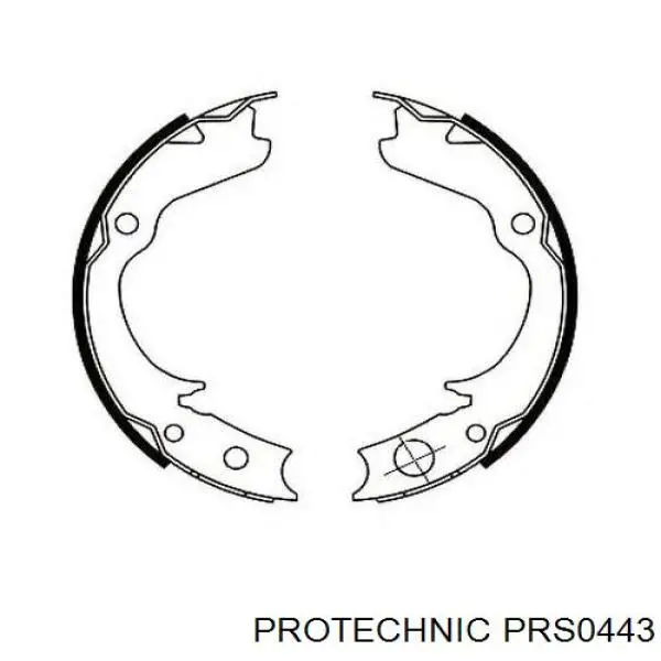 Купить PRS0443 Protechnic Колодки ручника/стояночного тормоза