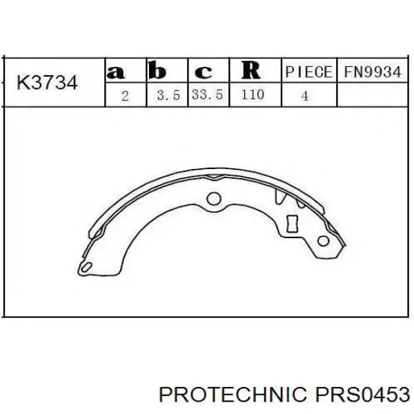 Тормоза рабочие задние ножные и тормозные барабаны Protechnic PRS0453 цена, от 17.01 USD