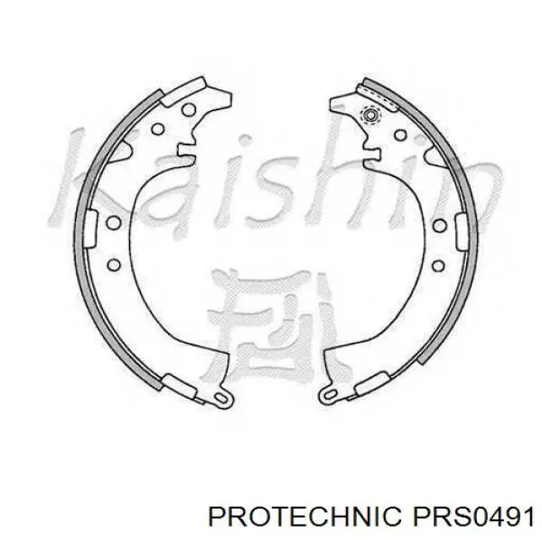 Купить PRS0491 Protechnic Задние барабанные тормозные колодки