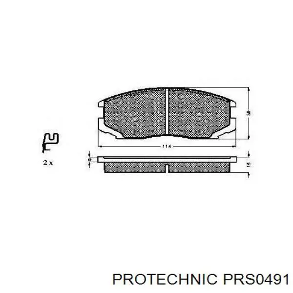 Задние барабанные колодки PRS0491 Protechnic