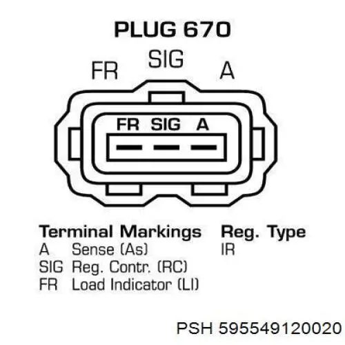Генератор 595549120020 PSH