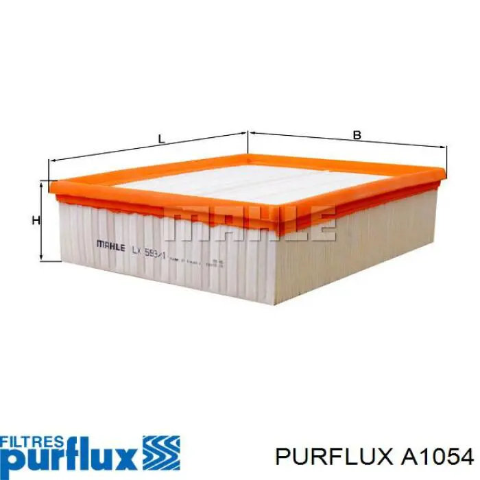 Воздушный фильтр A1054 Purflux