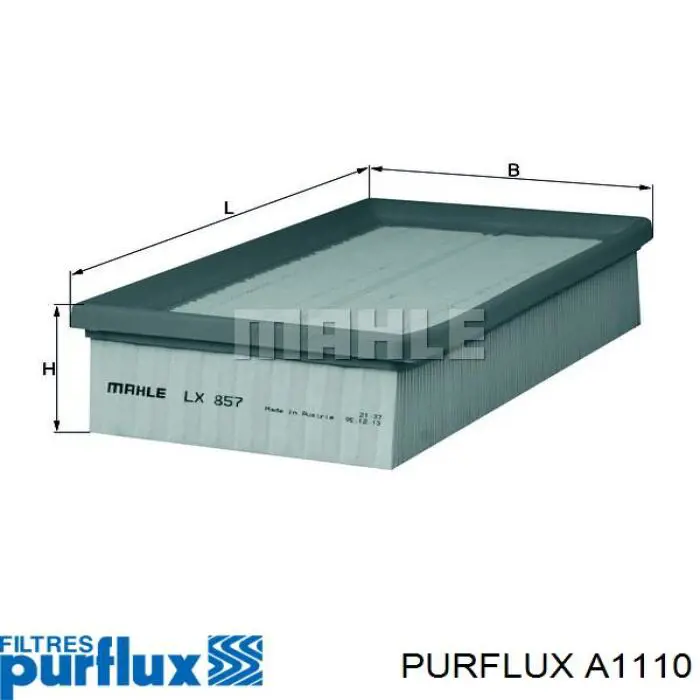 Элемент воздушного фильтра Purflux A1110 цена, от 4.17 USD