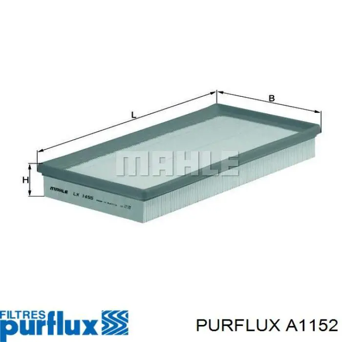 A1152 Purflux Воздушный фильтр двигателя