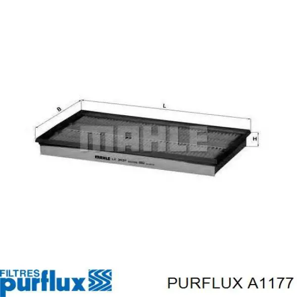 Элемент воздушного фильтра Purflux A1177 цена, от 10.38 USD