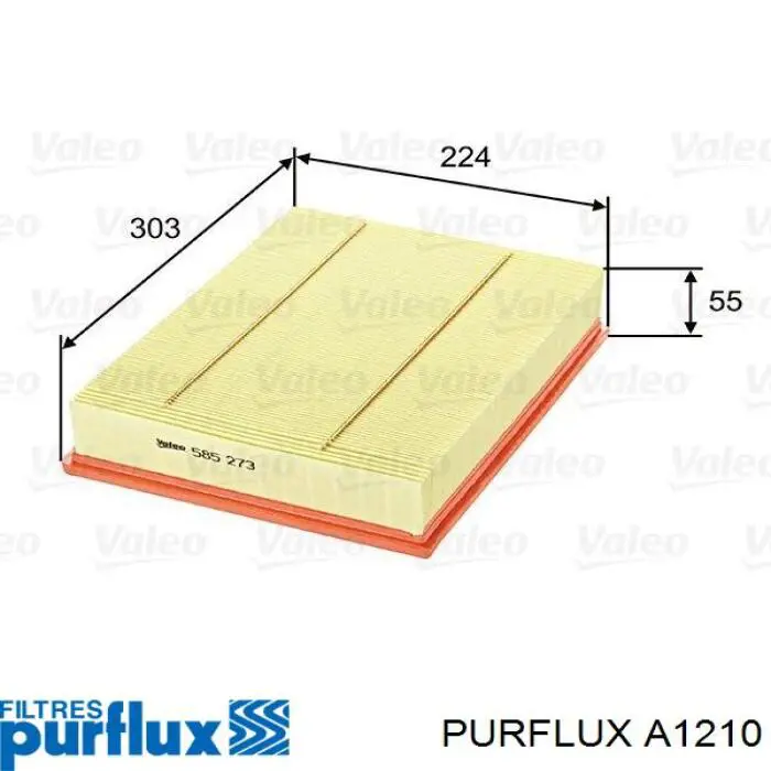 A1210 Purflux Воздушный фильтр двигателя