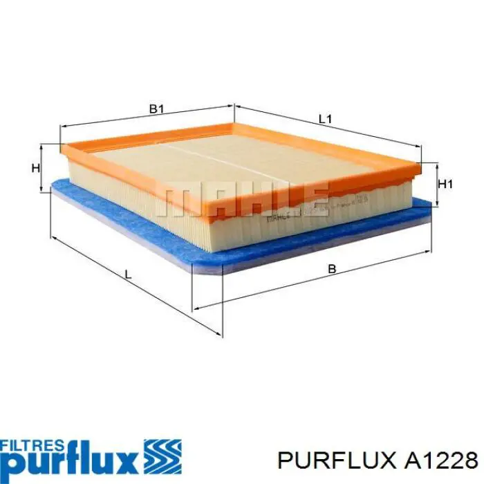Элемент воздушного фильтра Purflux A1228 цена, от 9.20 USD