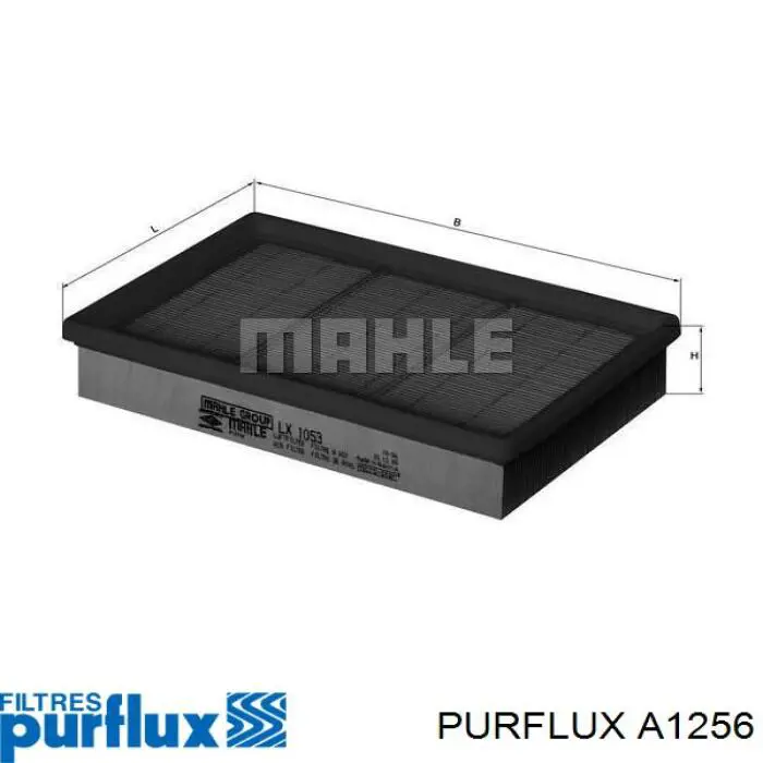 Воздушный фильтр A1256 Purflux