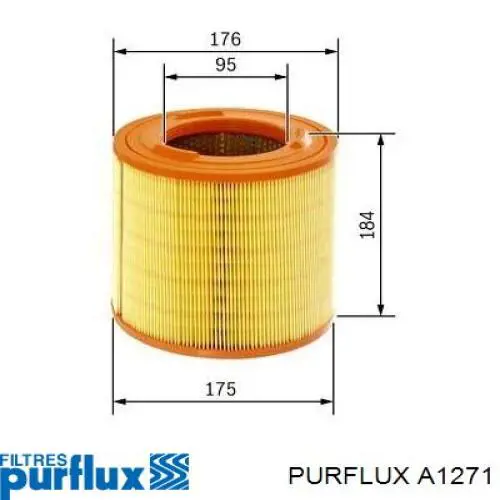 A1271 Purflux Воздушный фильтр двигателя
