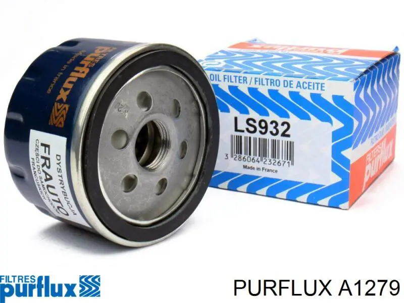A1279 Purflux Воздушный фильтр двигателя