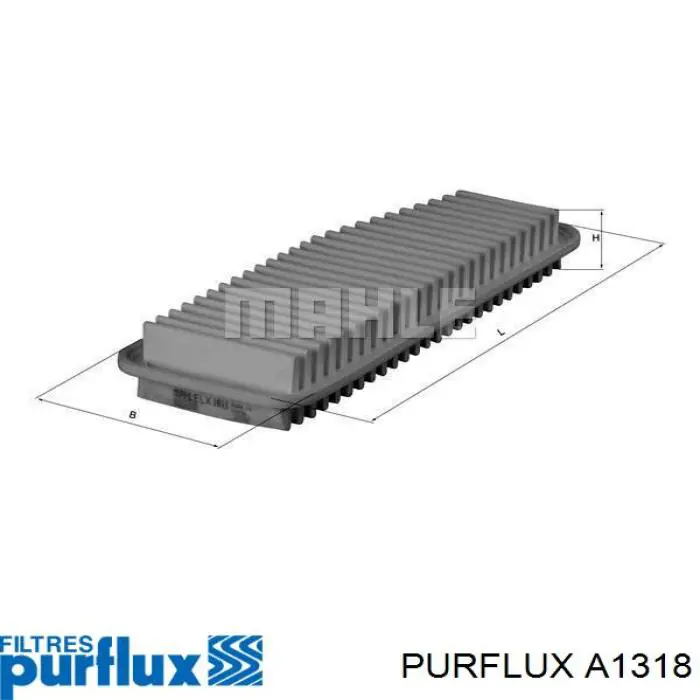 A1318 Purflux Воздушный фильтр двигателя