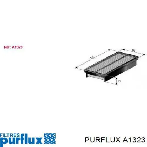 Купить A1323 Purflux Автомобильный фильтр воздуха