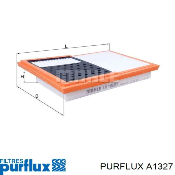 A1327 Purflux Воздушный фильтр двигателя