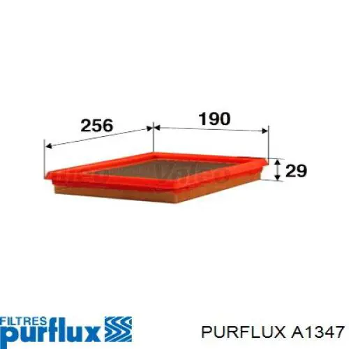 A1347 Purflux Воздушный фильтр двигателя