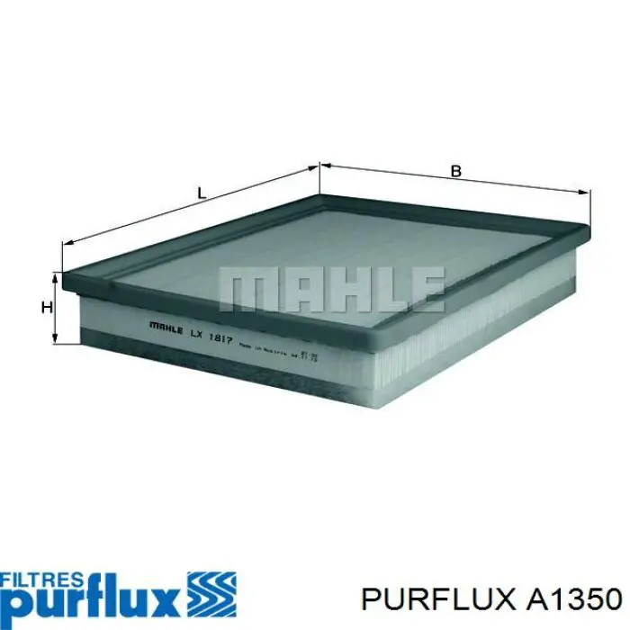 Элемент воздушного фильтра Purflux A1350 цена, от 13.41 USD