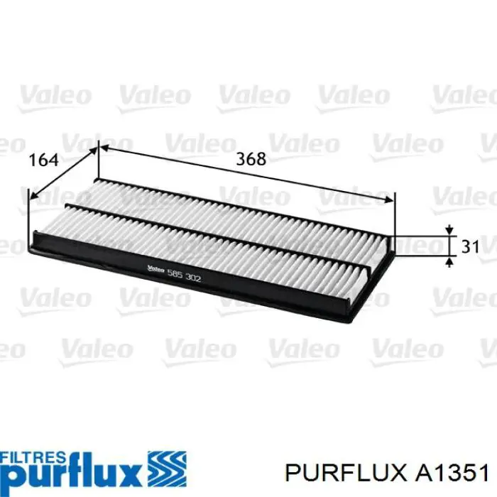 Купить A1351 Purflux Автомобильный фильтр воздуха
