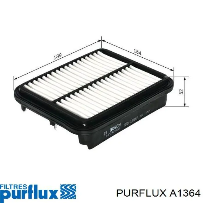 Воздушный фильтр A1364 Purflux