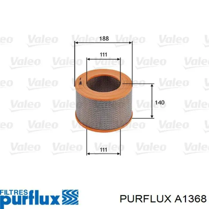 Купить A1368 Purflux Автомобильный фильтр воздуха