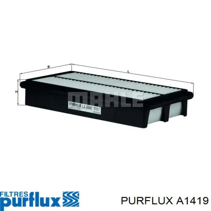 A1419 Purflux Воздушный фильтр двигателя
