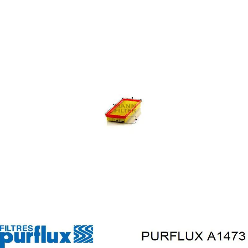 Купить A1473 Purflux Автомобильный фильтр воздуха