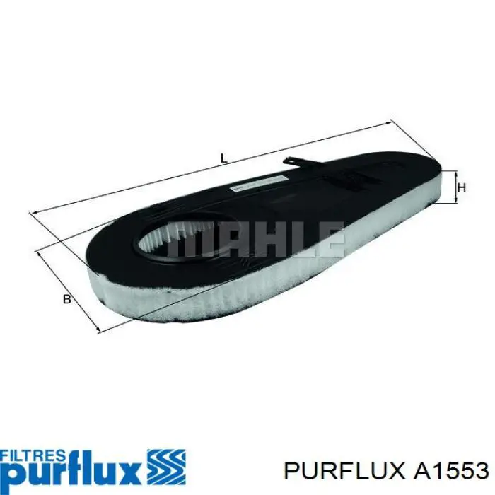 Элемент воздушного фильтра Purflux A1553 цена, от 43.59 USD