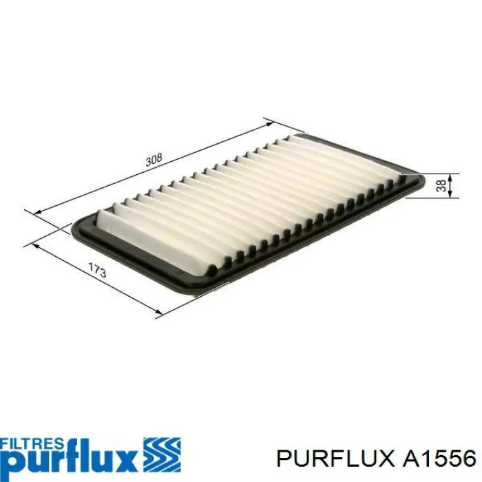 A1556 Purflux Воздушный фильтр двигателя