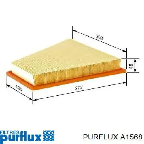 Воздушный фильтр A1568 Purflux