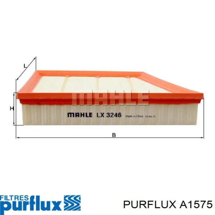 Элемент воздушного фильтра Purflux A1575 цена, от 15.37 USD