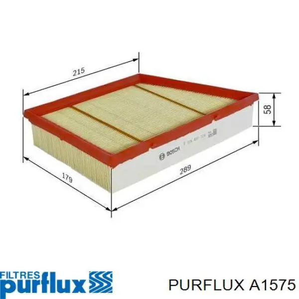 Купить A1575 Purflux Автомобильный фильтр воздуха