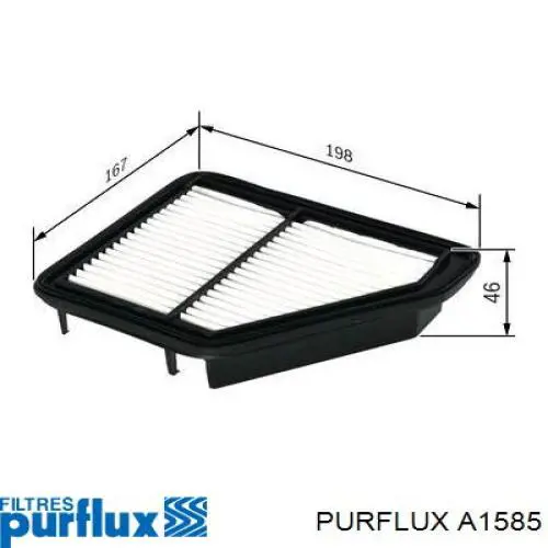Воздушный фильтр A1585 Purflux