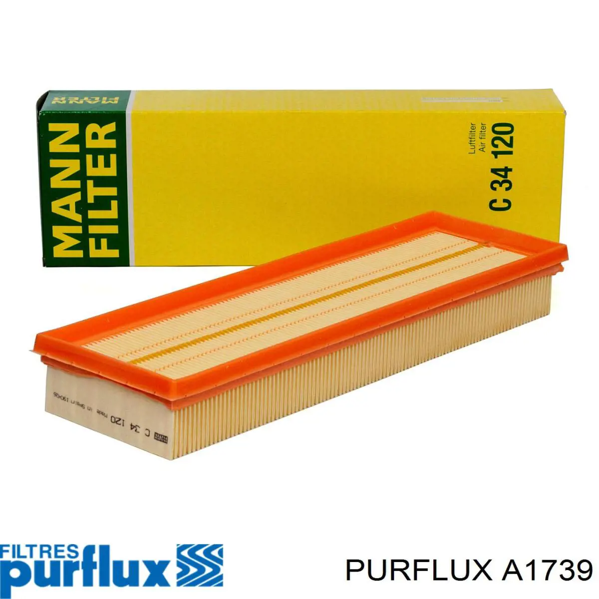 Купить A1739 Purflux Автомобильный фильтр воздуха
