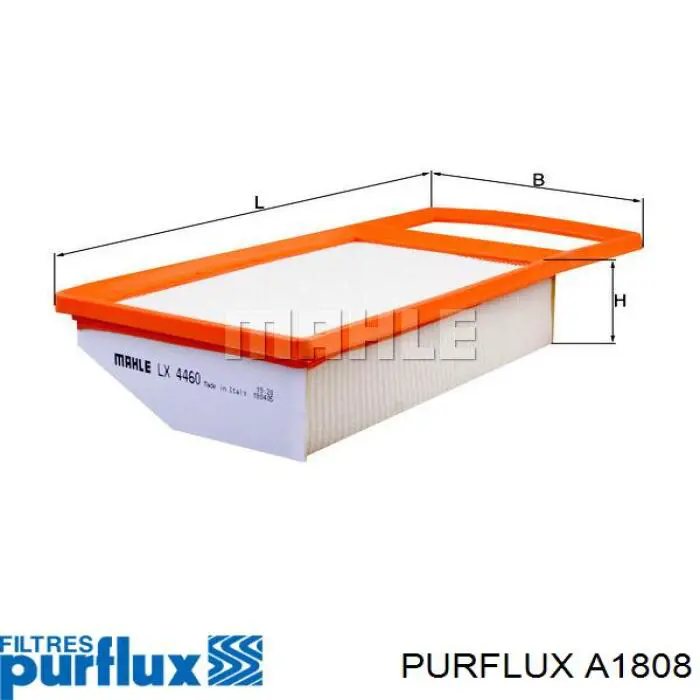 Воздушный фильтр A1808 Purflux