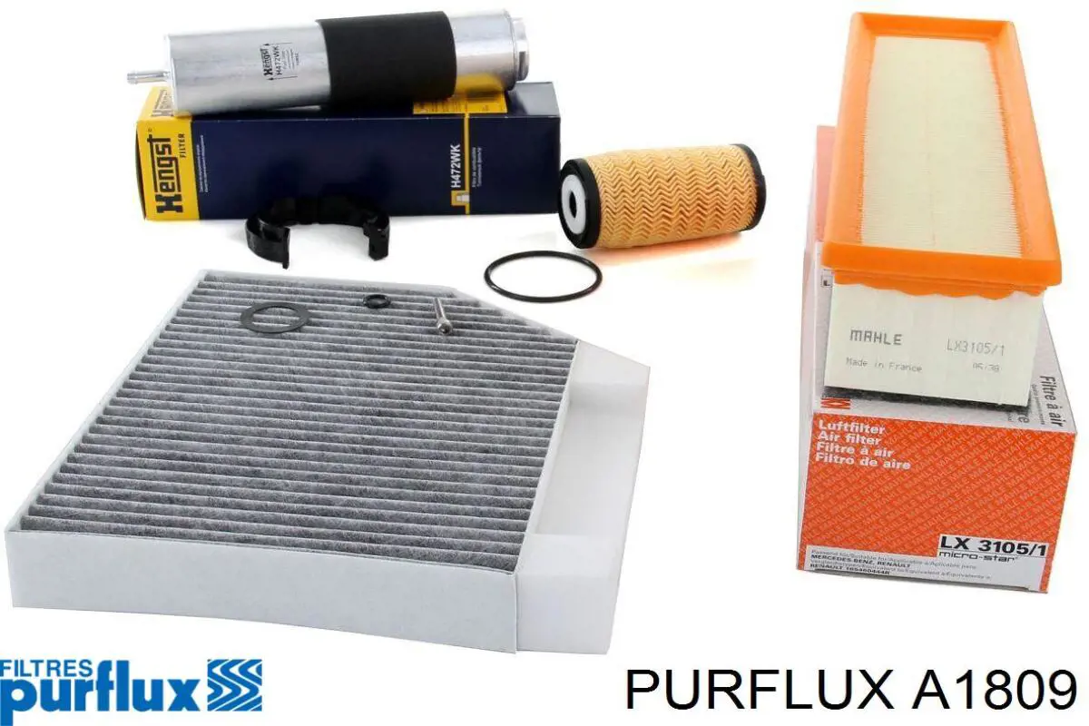 Элемент воздушного фильтра Purflux A1809 цена, от 8.45 USD