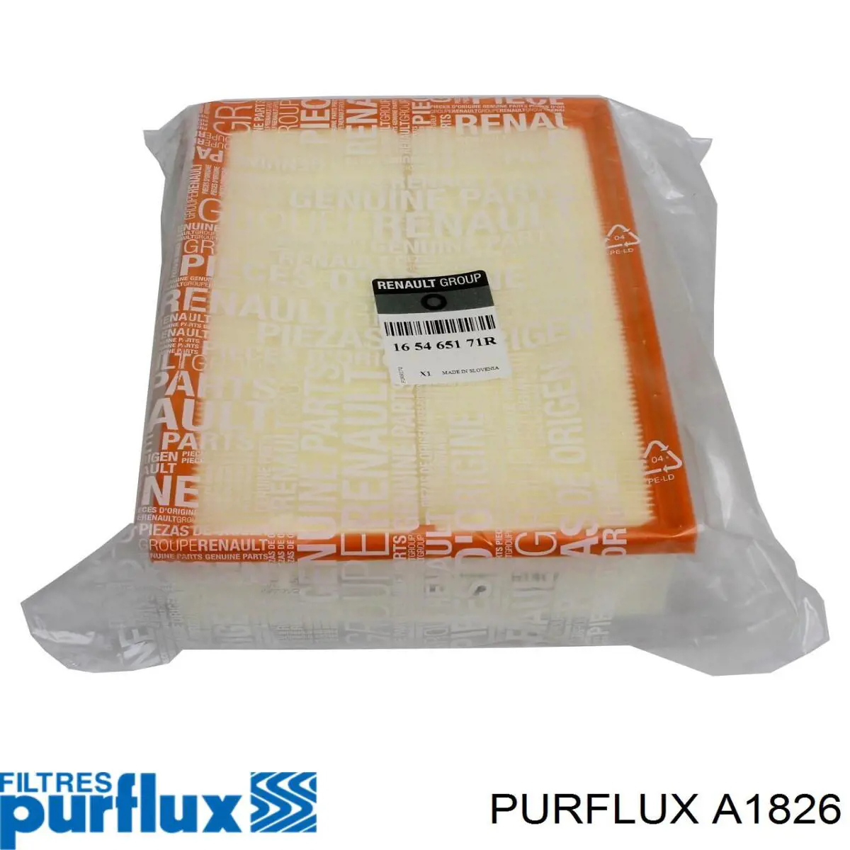 A1826 Purflux Воздушный фильтр двигателя