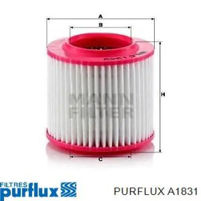 A1831 Purflux Воздушный фильтр двигателя