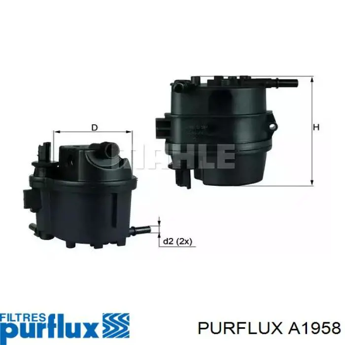 Воздушный фильтр A1958 Purflux