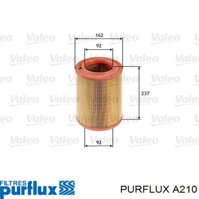 A210 Purflux Воздушный фильтр двигателя