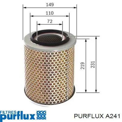 Filtro de aire A241 Purflux