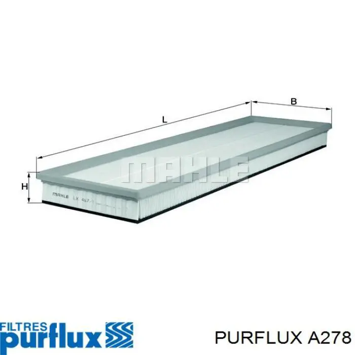 Элемент воздушного фильтра Purflux A278 цена, от 5.83 USD