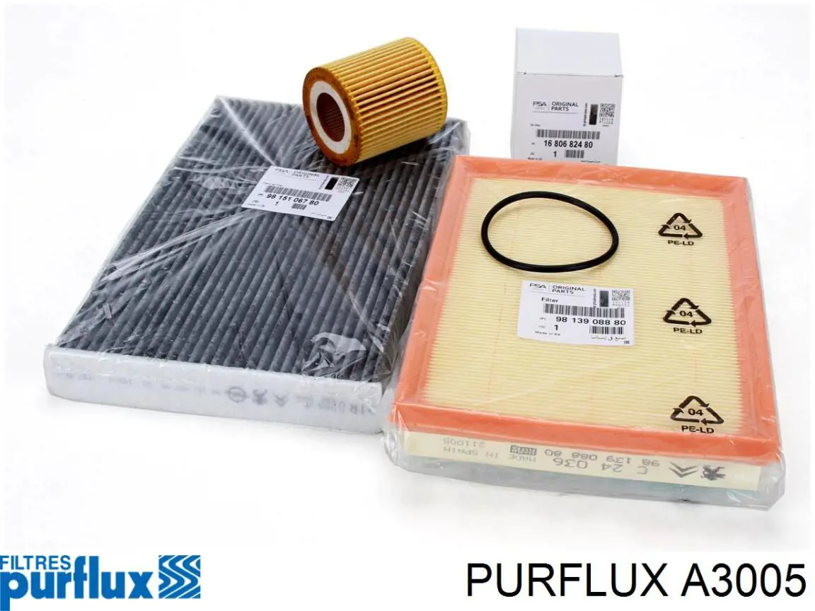 A3005 Purflux filtro de ar