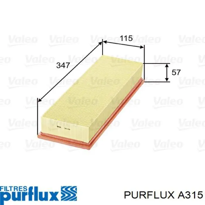 Воздушный фильтр A315 Purflux