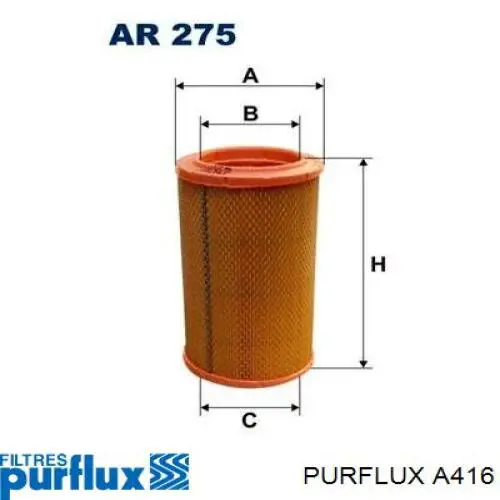 Фильтр воздушный Purflux A416