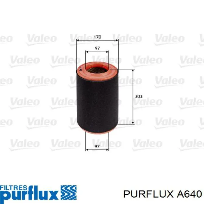 A640 Purflux Воздушный фильтр двигателя