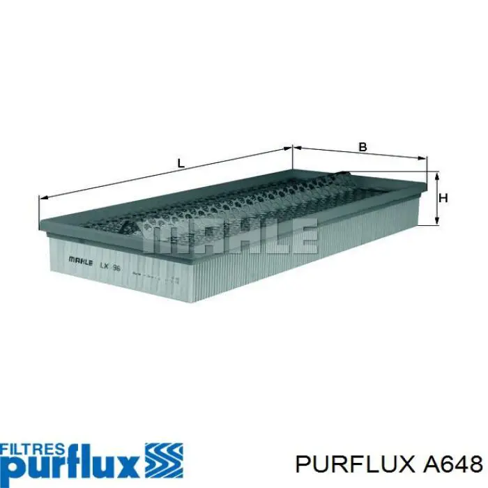 A648 Purflux Воздушный фильтр двигателя