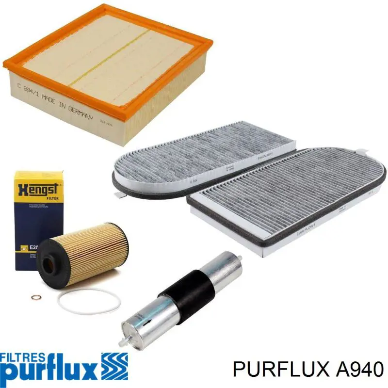 A940 Purflux Воздушный фильтр двигателя