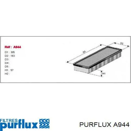 A944 Purflux воздушный фильтр