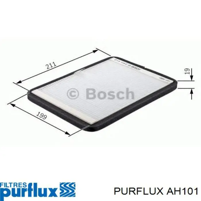 Купить AH101 Purflux Фильтр салона угольный