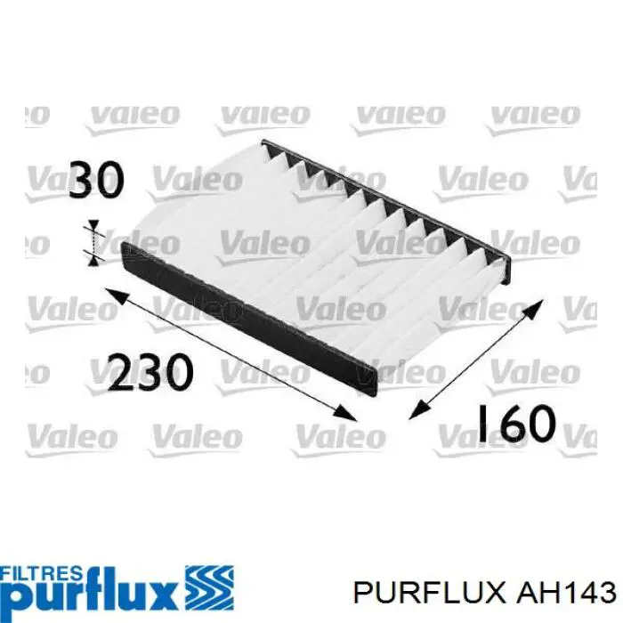 Купить AH143 Purflux Фильтр салона угольный