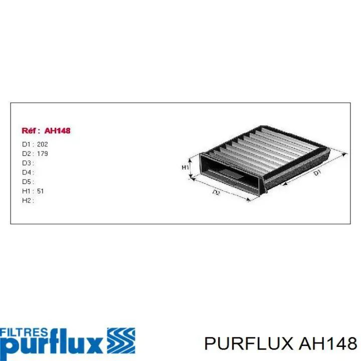 Фильтр салона AH148 Purflux