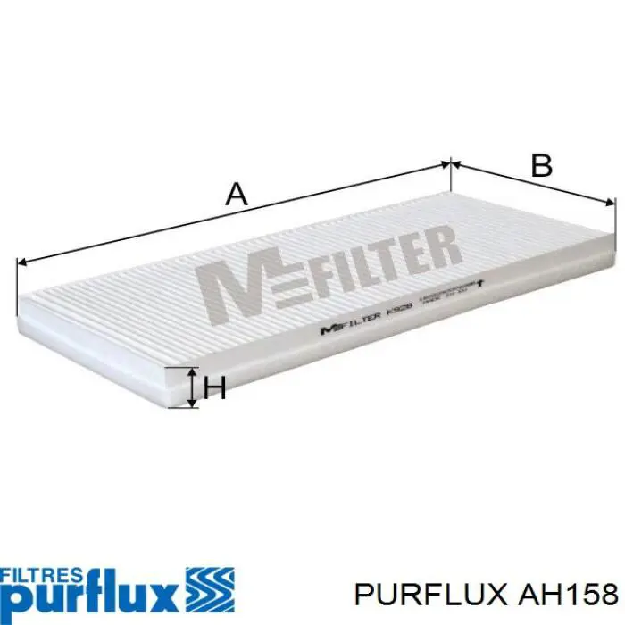 Купить AH158 Purflux Фильтр салона угольный